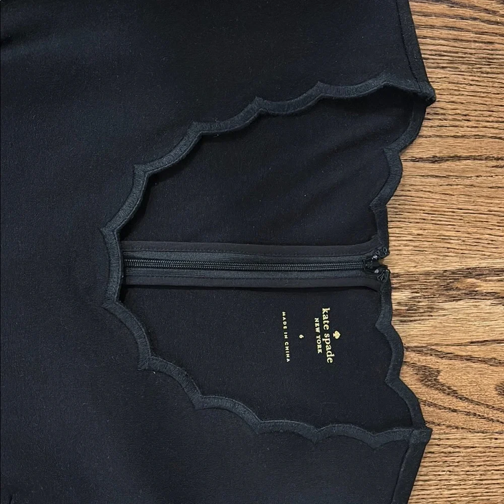 Kate Spade Black Fit and Flare Long Sleeve Dress